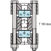 Steel KLINGER transparent level gauge  | T 100-D